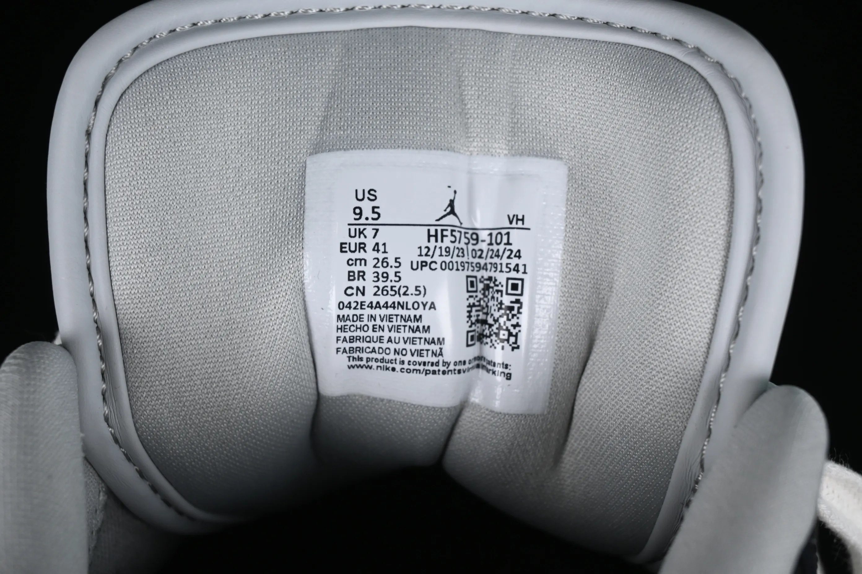 All categories Air Jordan Jordan series basketball shoes Air Jordan 1 Low G version pure original Air Jordan 1 Low "Purple" AJ1 Joe 1 white black purple low-top cultural casual sneakers HF5759-101